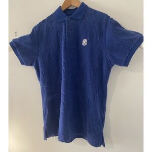 Billionaire Boys Club Gravity Terry Cloth Navy Golf Polo--Size M-Excellent Cond.